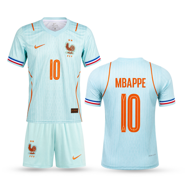 Franța Echipament De Fotbal Pentru Copii Deplasare, Mbappé. WC 2026, Albastru
