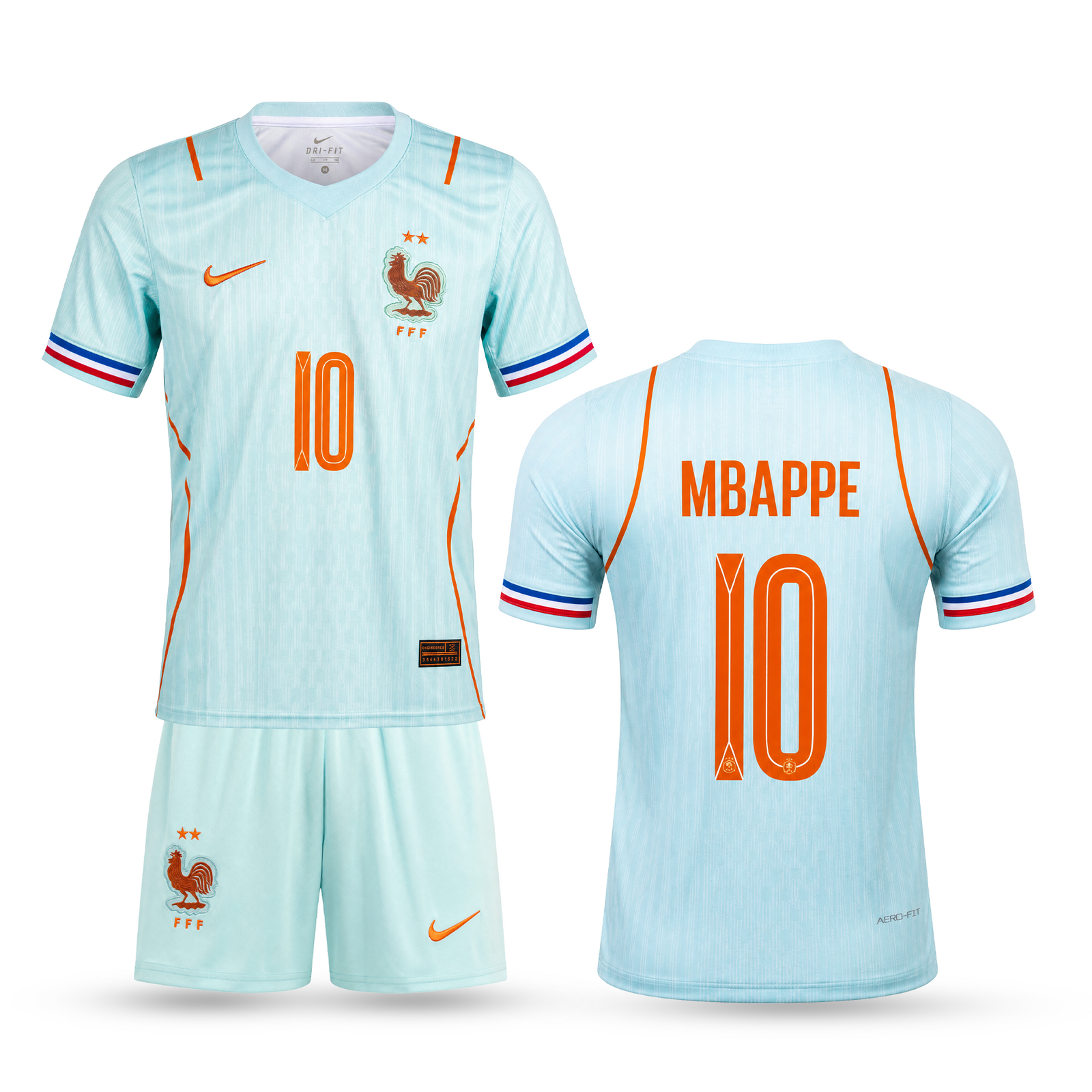Franța Echipament De Fotbal Pentru Copii Deplasare, Mbappé. WC 2026, Albastru
