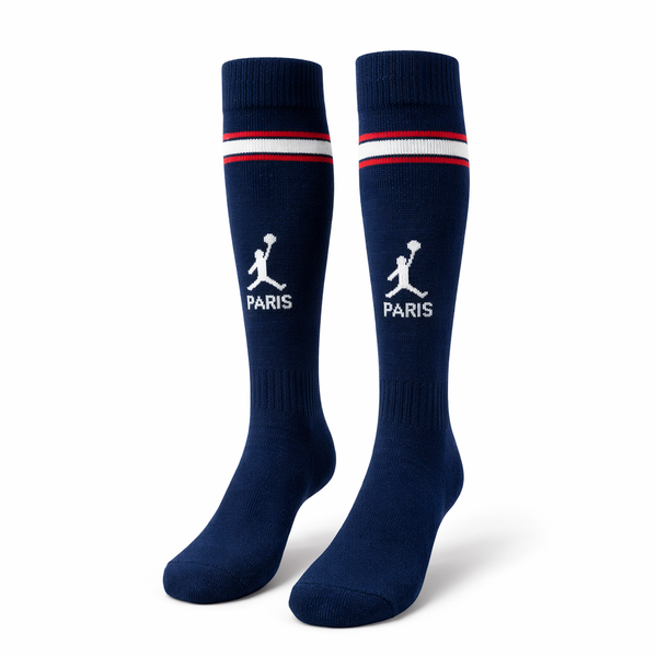 Șosete de fotbal pentru copii, albastru, PSG, Jordan