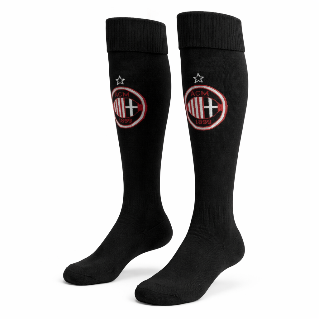 Șosete de fotbal pentru copii, negro, Milan