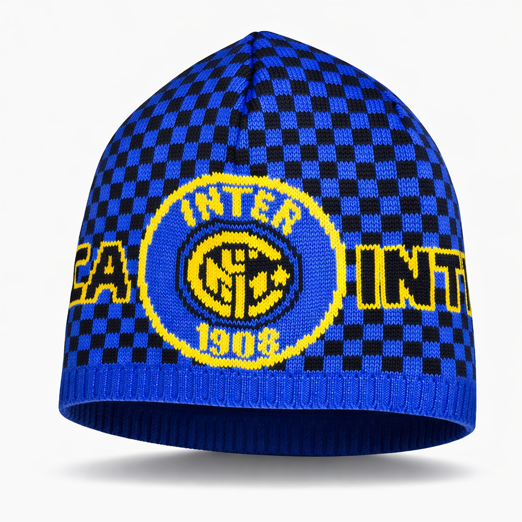 Șapcă tricotată Inter, albastru-negru