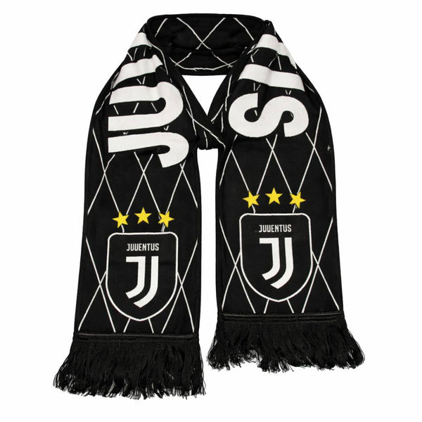 Eșarfă tricotată Juventus, neagră
