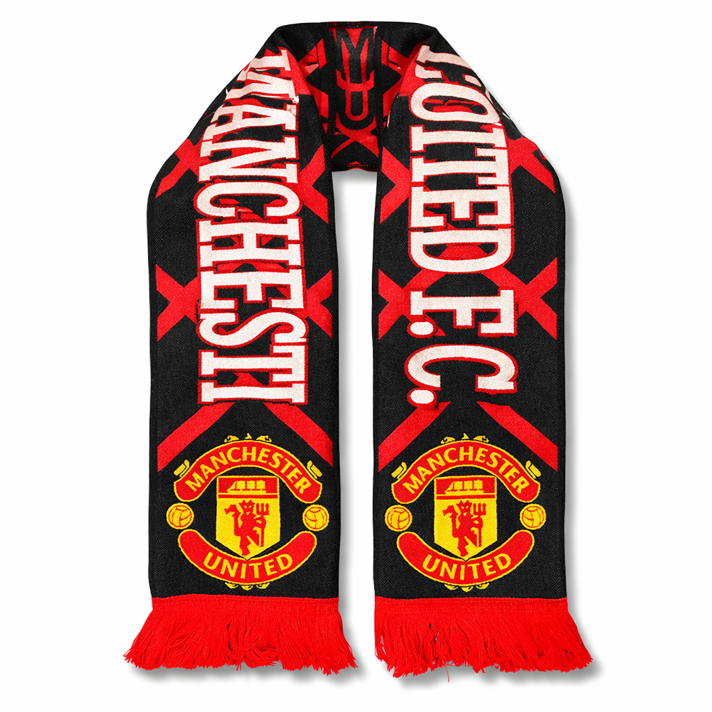 Eșarfă tricotată Manchester United, roșu