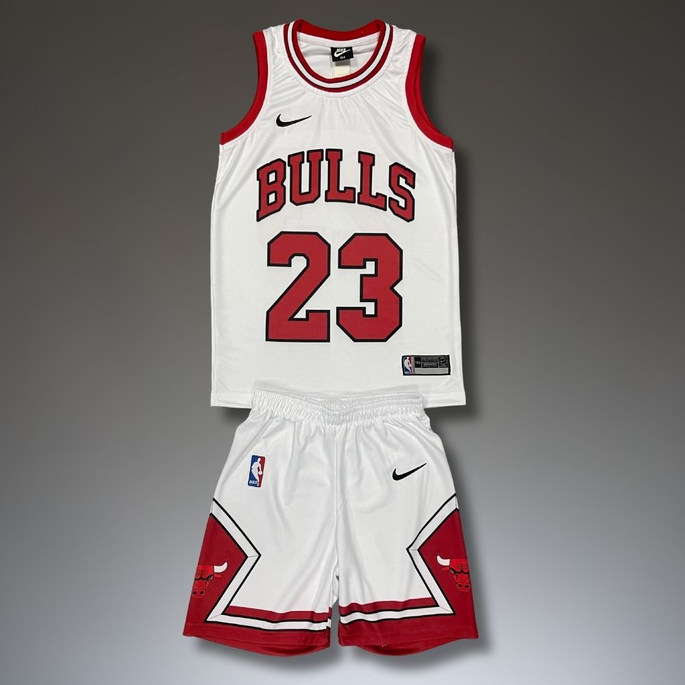 Set de joc baschet, copii și tineri, alb, Chicago Bulls, Jordan 23