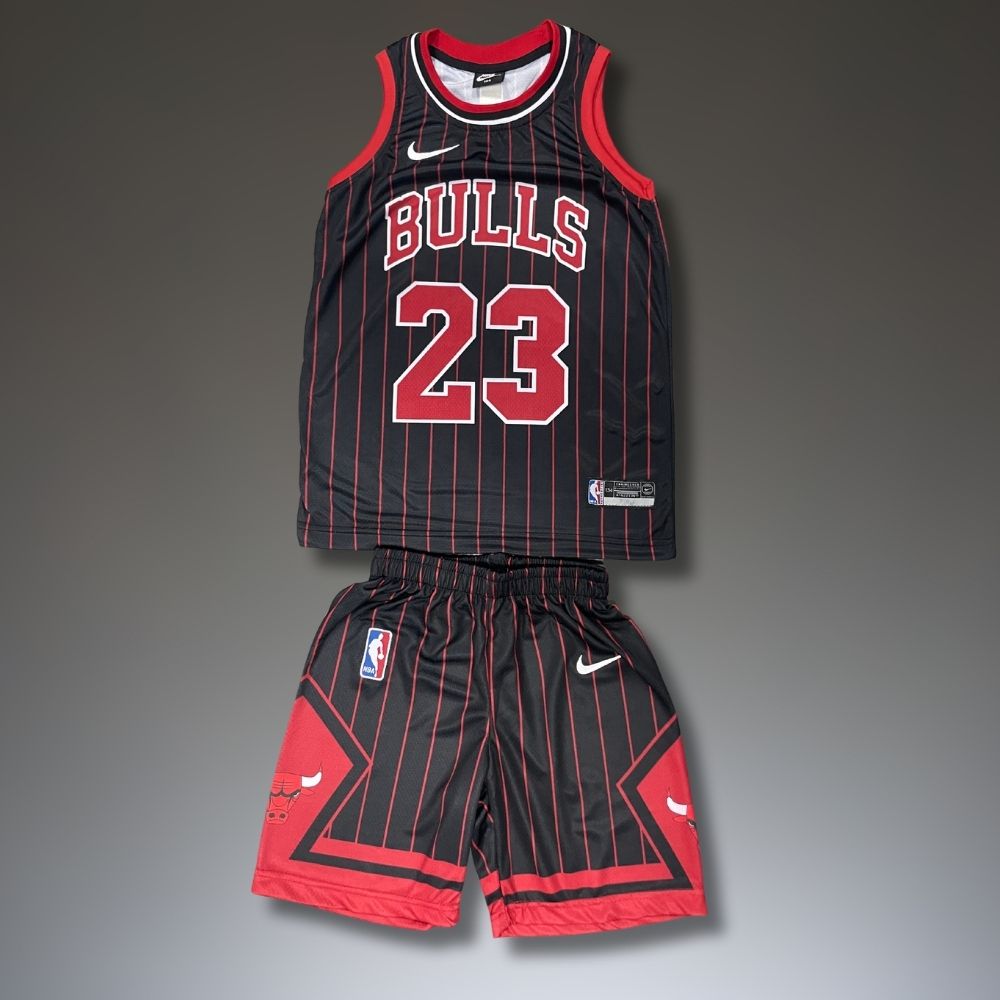 Set de joc baschet, copii și tineri, negru, Chicago Bulls, Jordan 23