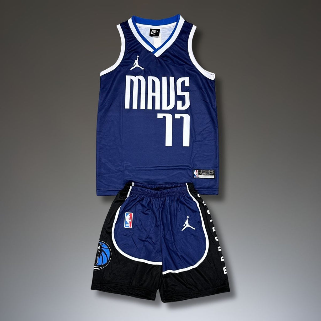 Set de joc baschet, copii și tineri, albastru inchis, Dallas Mavericks, Dončić