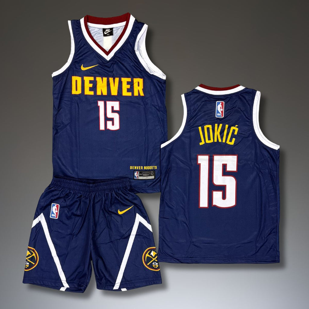 Set de joc baschet, copii și tineri, albastru închis, Denver Nuggets, Jokic