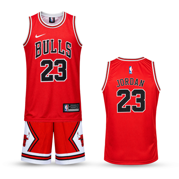 Set de joc baschet, copii și tineri, roșu, Chicago Bulls, Jordan