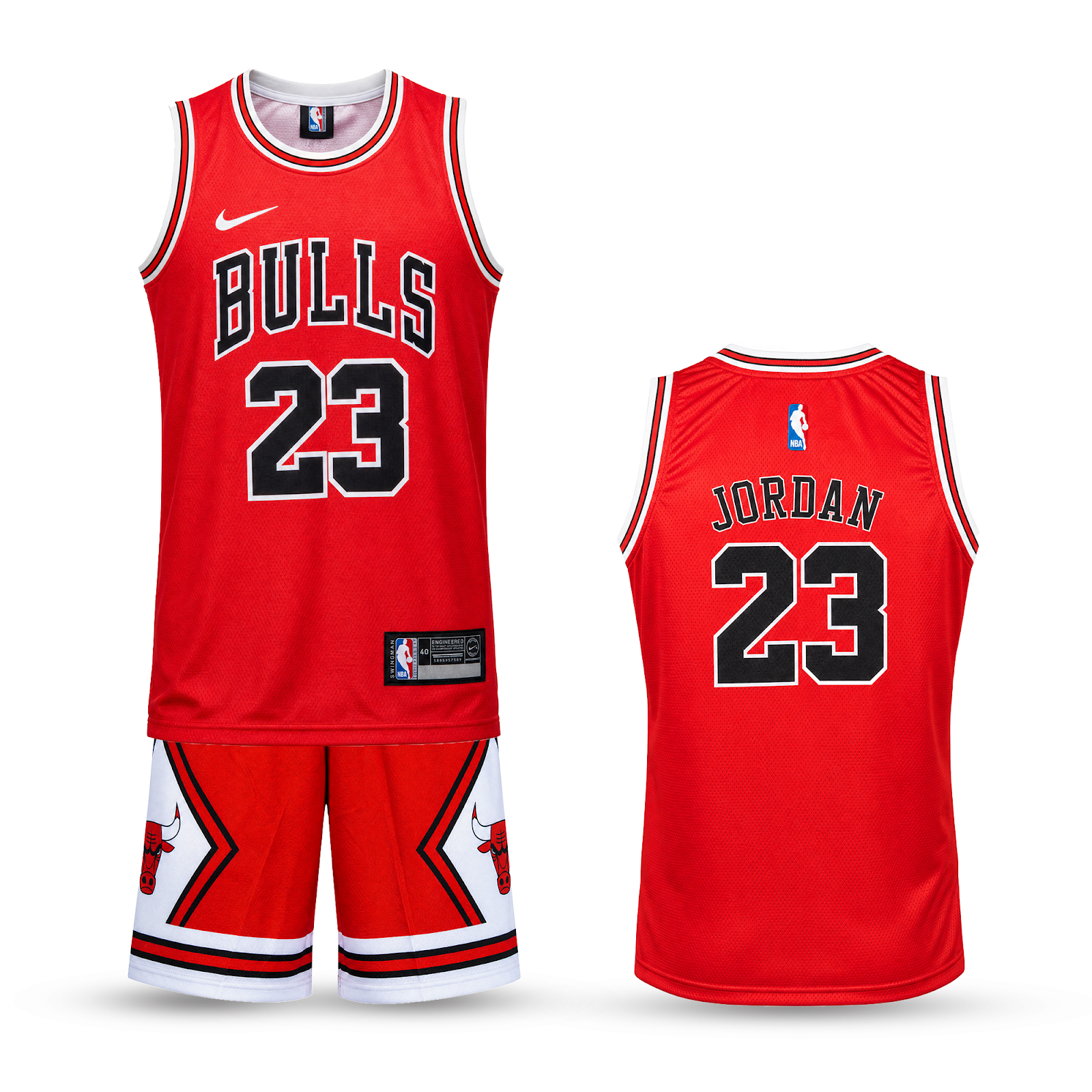 Set de joc baschet, copii și tineri, roșu, Chicago Bulls, Jordan