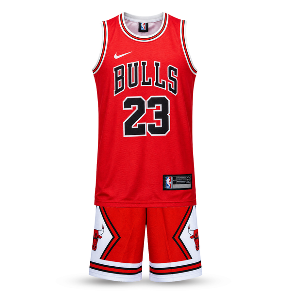 Set de joc baschet, copii și tineri, roșu, Chicago Bulls, Jordan