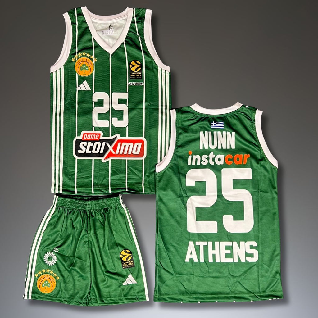 Set de joc baschet, copii și tineri, verde, Panathinaikos, Nunn