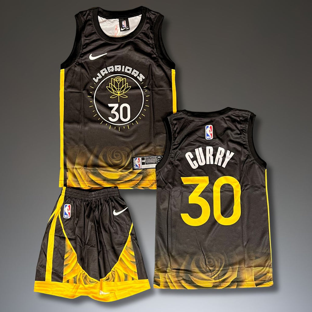 Set de joc baschet, negru, copii și tineri. Golden State Warriors, Curry