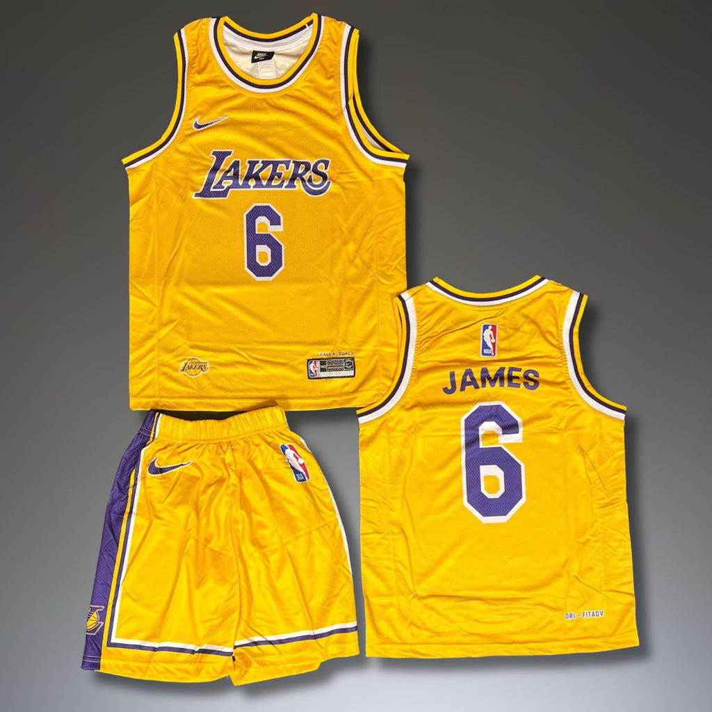 Set de joc baschet, copii și tineri, galben, Los Angeles Lakers, James