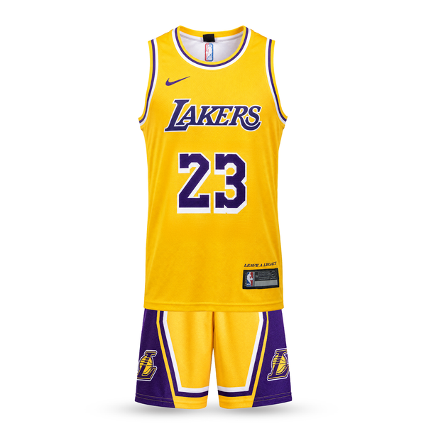 LA Lakers Echipament De Baschet Pentru Copii, James. 26/27, Galben