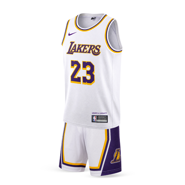 LA Lakers Echipament De Baschet Pentru Copii, James. 26/27, Alb
