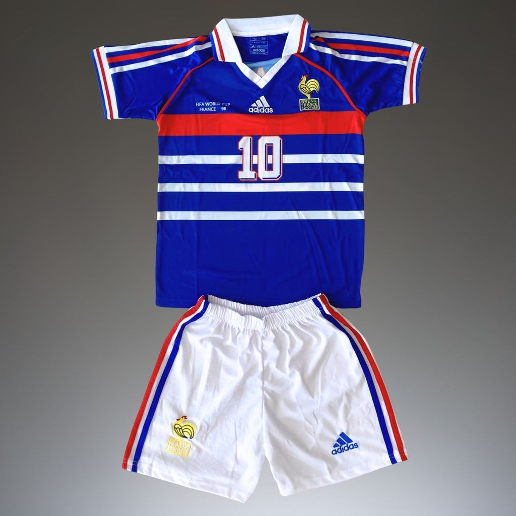 Set de joc fotbal, copii și tineri, Franţa, Zidane, Cupa mondială de Franţa 1998