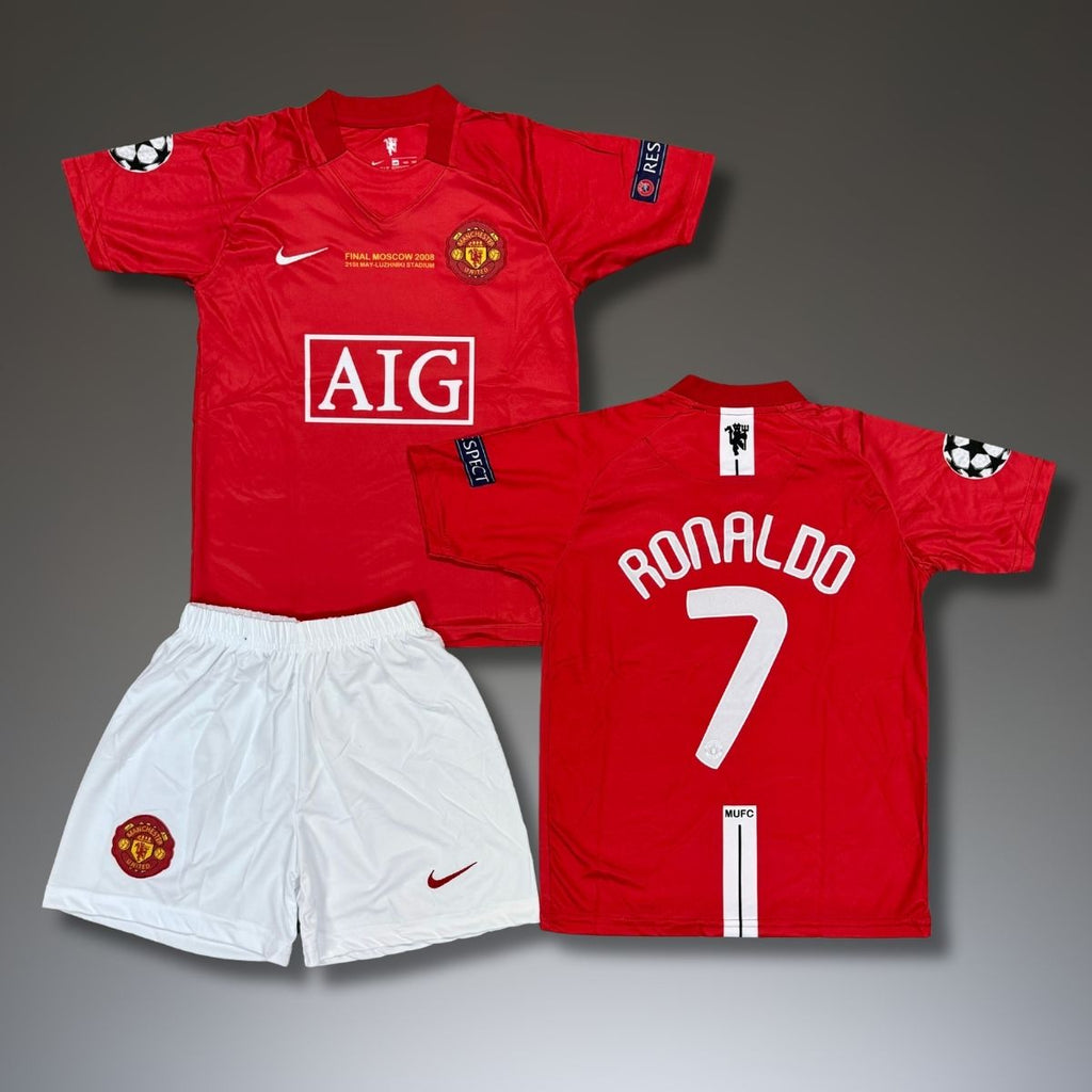 Set de joc fotbal, copii și tineri, Manchester United, Ronaldo. CL final 2008