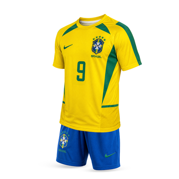 Brazilia Copii Echipament De Fotbal Clasic, Ronaldo. WC 2002