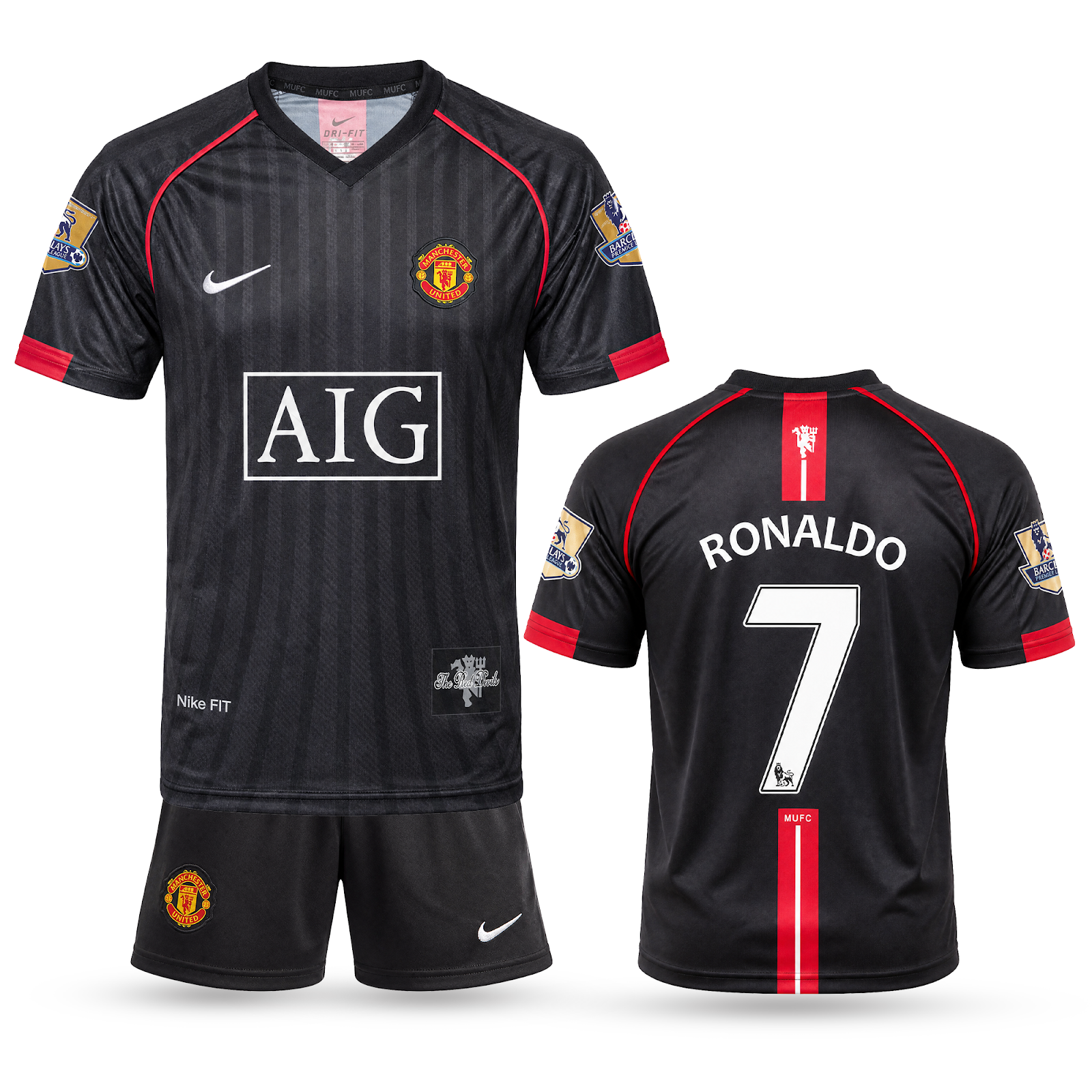 Set de joc fotbal de rezervă, copii și tineri, Manchester United, Ronaldo. Clasic 07/08
