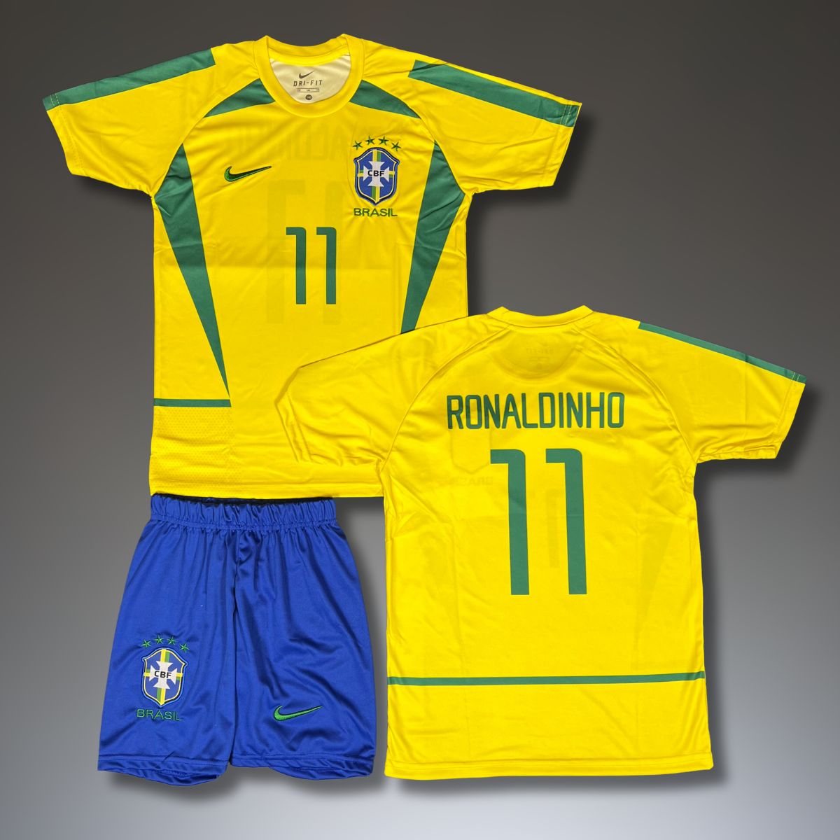 Set de joc fotbal, copii și tineri Brazilia, Ronaldinho. SP 2002