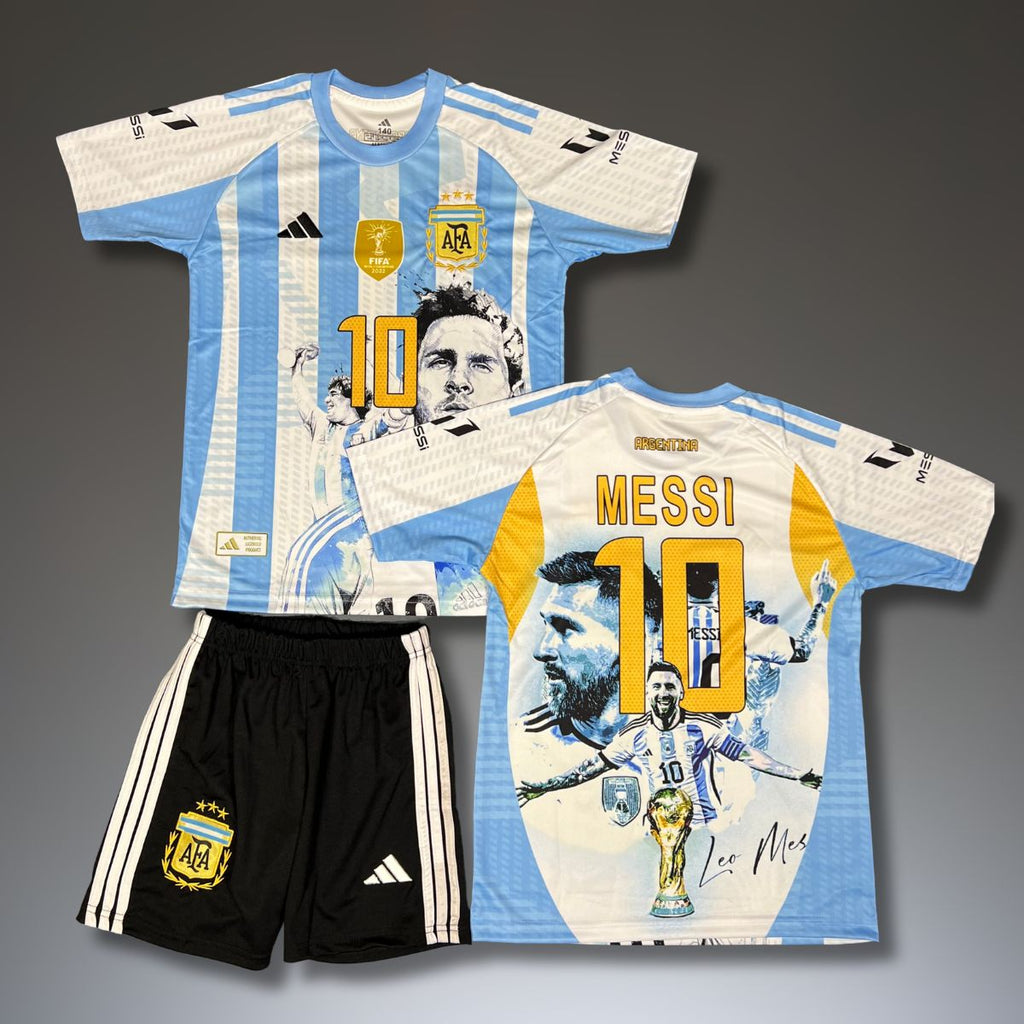 Set de joc fotbal, copii și tineri, Argentina, Messi. Ediție specială SP 2022