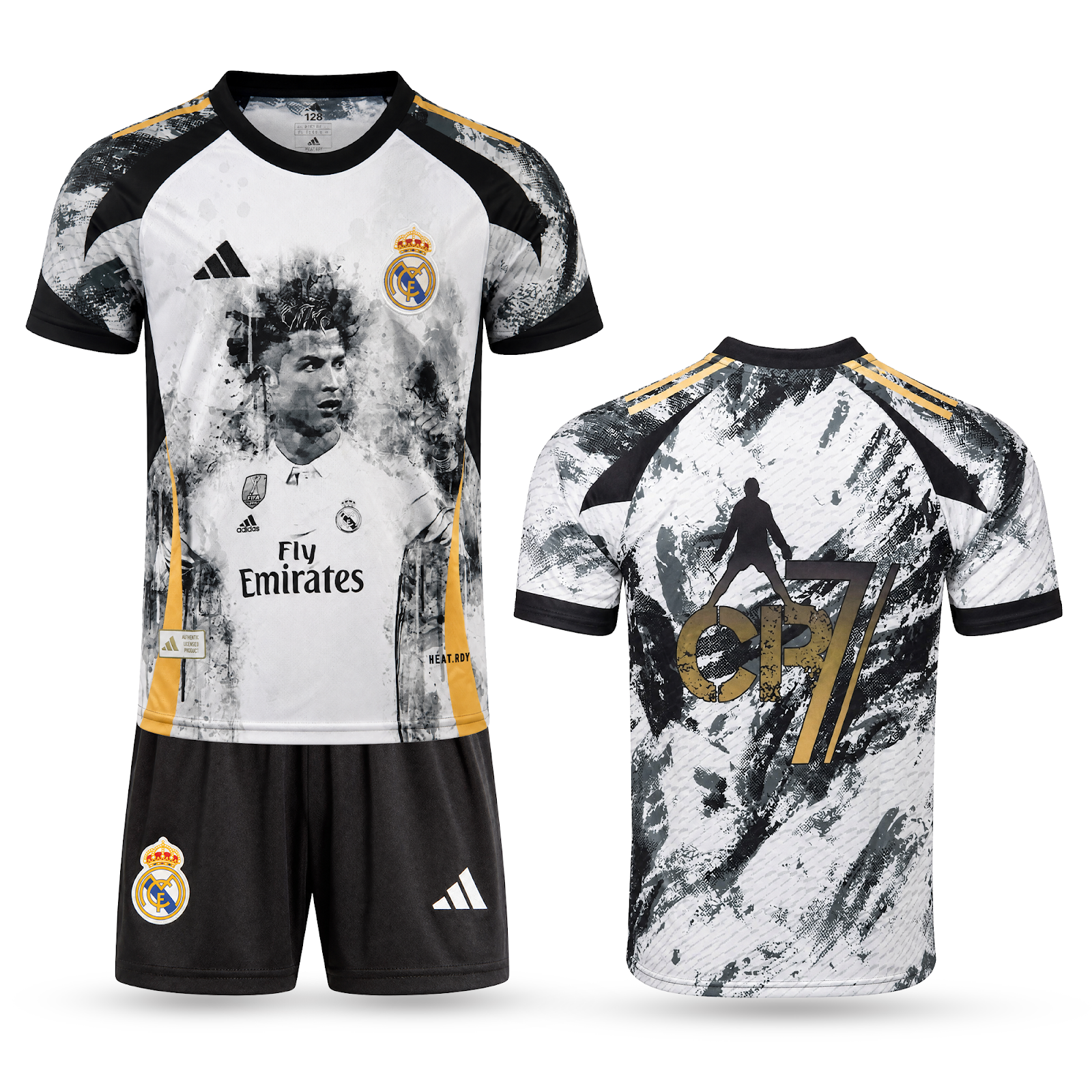 Real Madrid Echipament De Fotbal Pentru Copii, Ronaldo. CR7 Edition