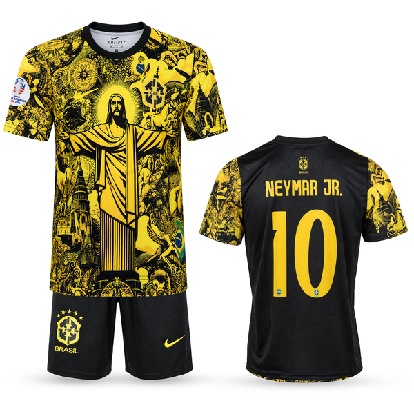 Set de joc fotbal, copii și tineri, galben, Brazilia, Neymar. Ediție specială