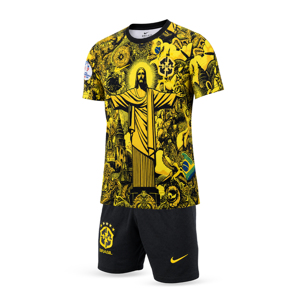 Set de joc fotbal, copii și tineri, galben, Brazilia, Neymar. Ediție specială