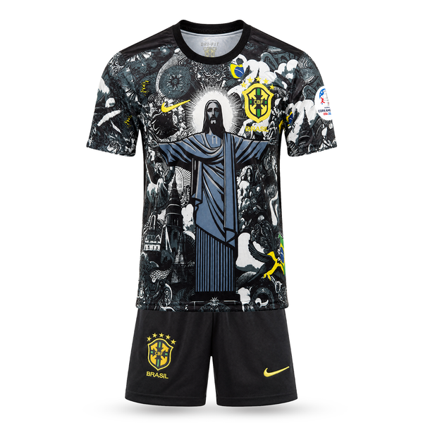 Set de joc fotbal, copii și tineri, negru, Brazilia, Neymar. Ediție specială