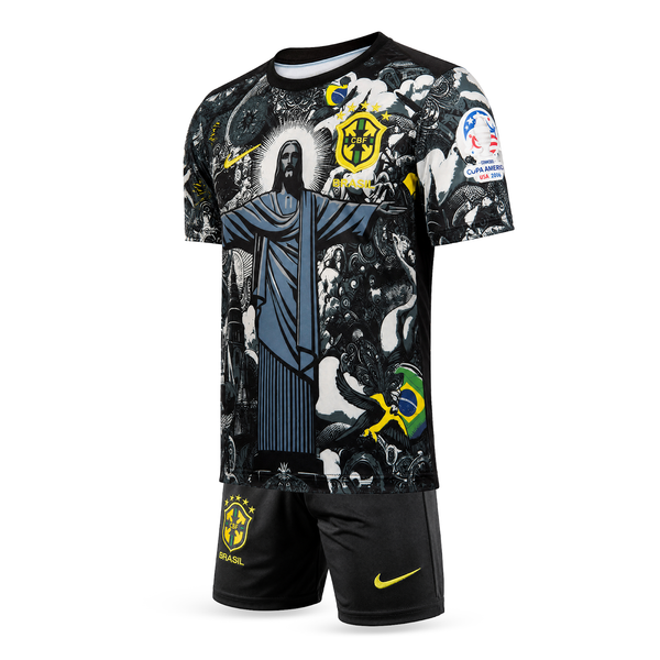Set de joc fotbal, copii și tineri, negru, Brazilia, Neymar. Ediție specială