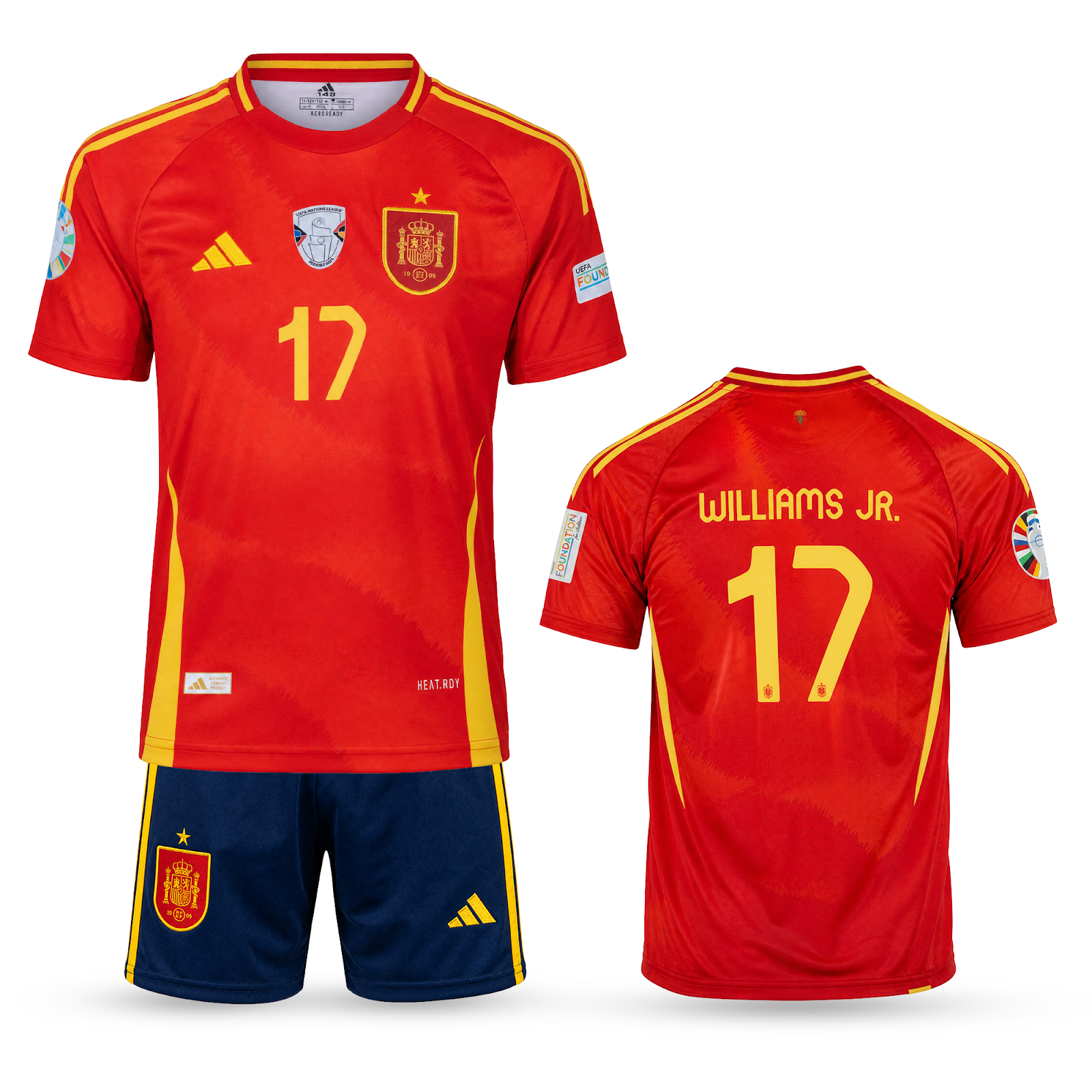 Set de joc fotbal, copii și tineri, Spania, Williams. Euro 2024