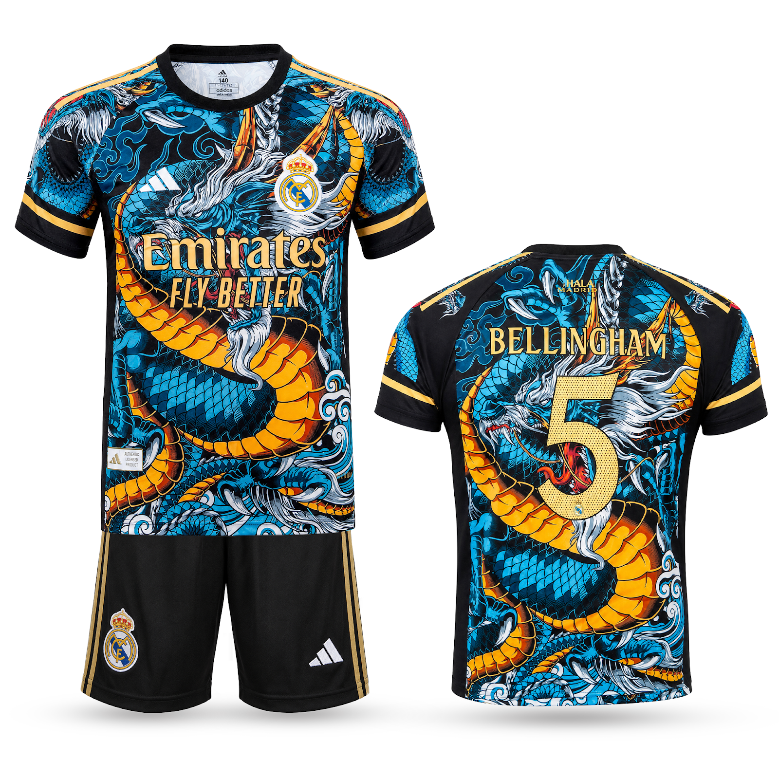 Set de joc fotbal, copii și tineri, Real Madrid, multicolor, Bellingham. Ediția Dragon