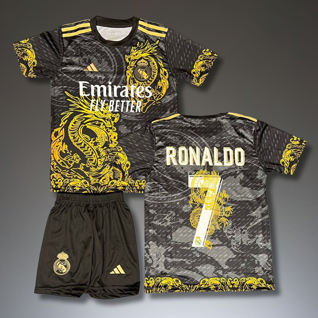 Set de joc fotbal, copii și tineri, Real Madrid, Ronaldo. Ediția dragon negru 2025