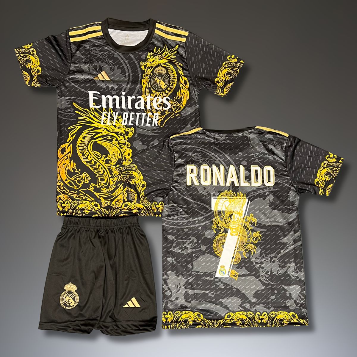 Set de joc fotbal, copii și tineri, Real Madrid, Ronaldo. Ediția dragon negru 2025