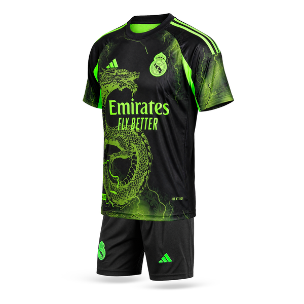 Set de joc fotbal fluorescent, copii și tineri, Real Madrid, Bellingham. Ediția dragon neon verde 2025
