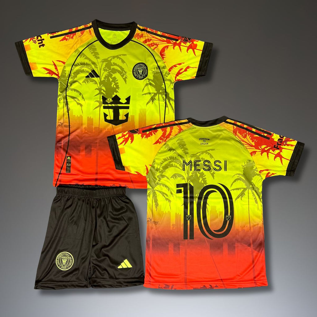 Set de joc fotbal fluorescent, copii și tineri, Inter Miami, Messi. Ediție neon 2025