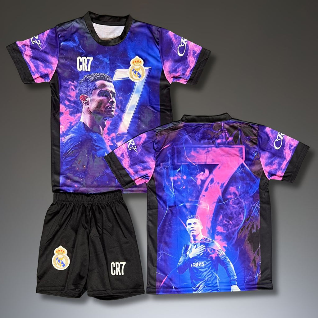 Set de joc fotbal, copii și tineri, Real Madrid, albastru, Ronaldo. Ediție specială CR7