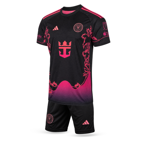 Set de joc fotbal fluorescent, copii și tineri Inter Miami, Messi. Ediție neon portocaliu