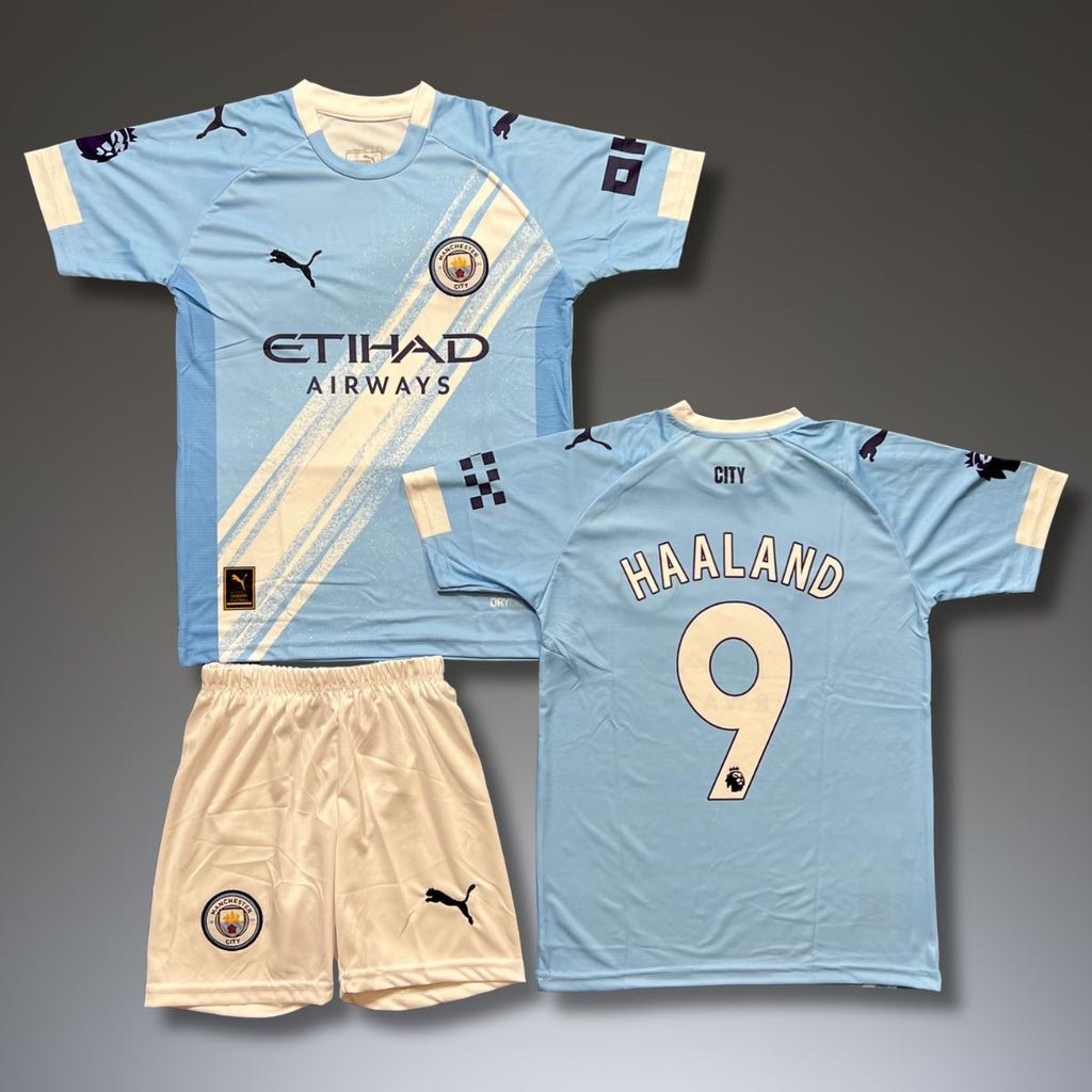 Set de joc fotbal, copii și tineri Manchester City, Haaland. 25/26