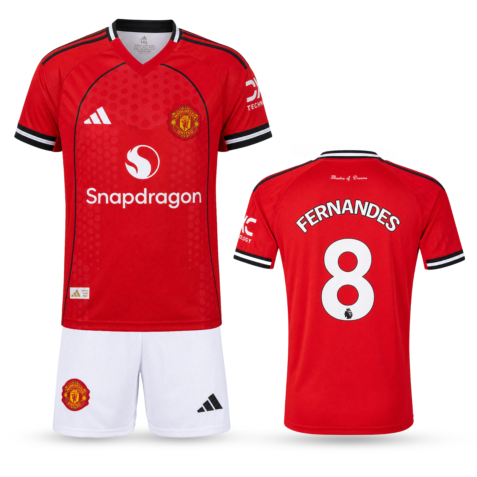 Set de joc fotbal, copii și tineri Manchester United, Fernandes. 25/26