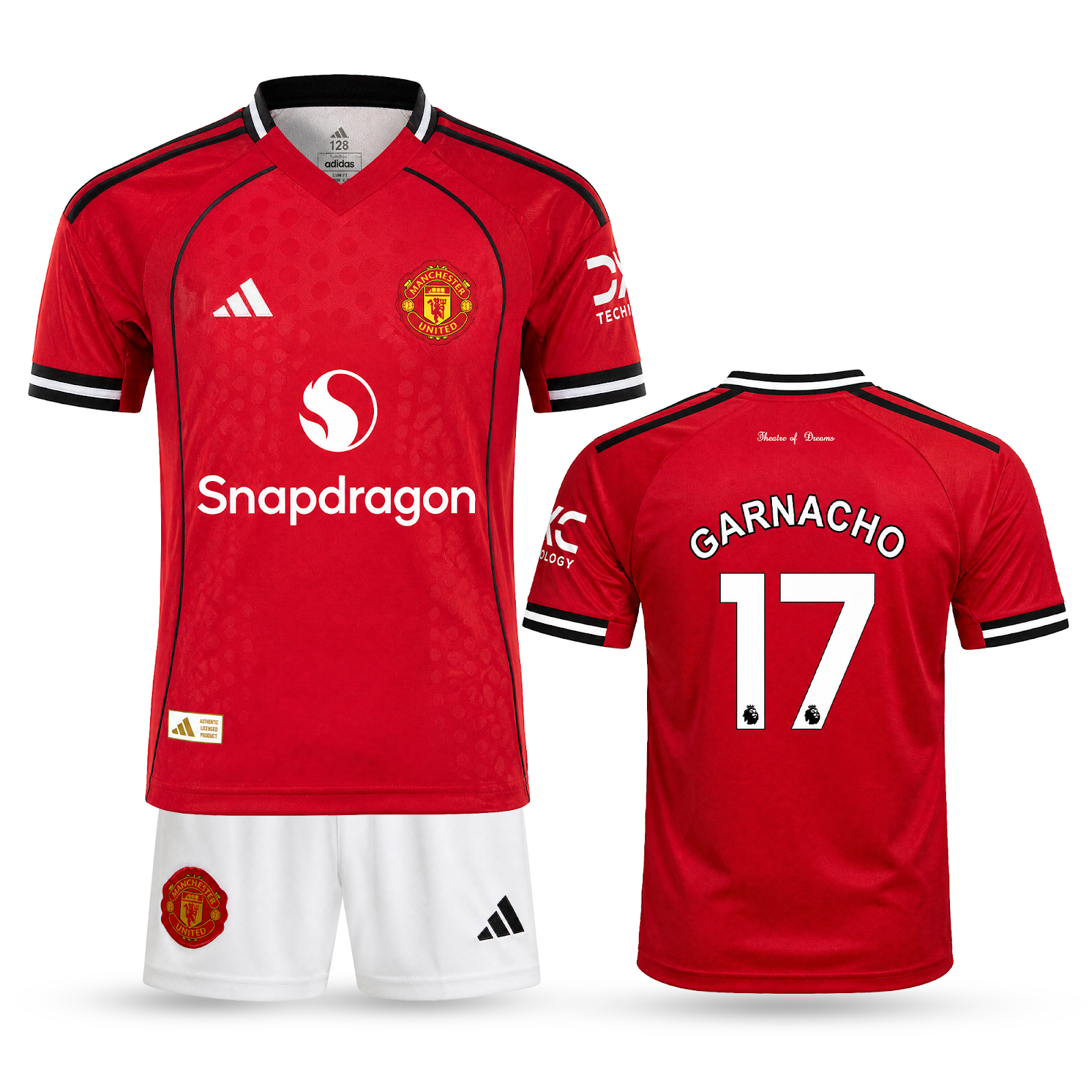 Set de joc fotbal, copii și tineri Manchester United, Garnacho. 25/26