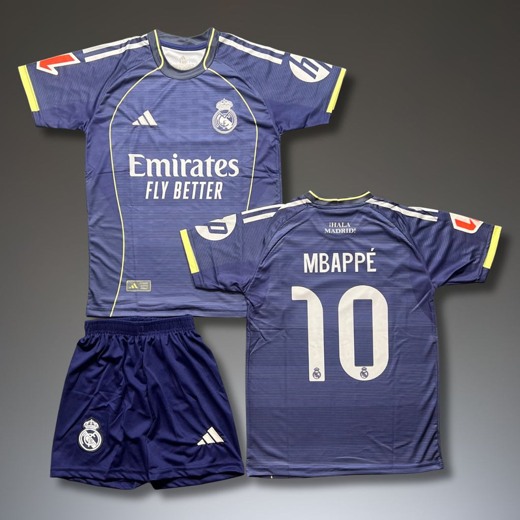 Set de joc fotbal de rezervă, copii și tineri Real Madrid, Mbappé. 25/26