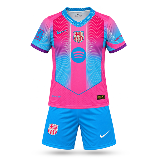 Set de joc fotbal, copii și tineri Barcelona, Yamal. Ediție specială roz