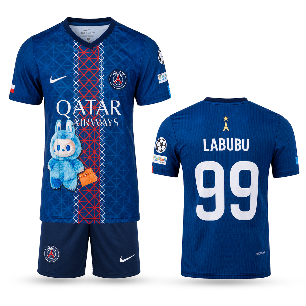 Set de joc fotbal, copii și tineri PSG. Ediție specială Labubu