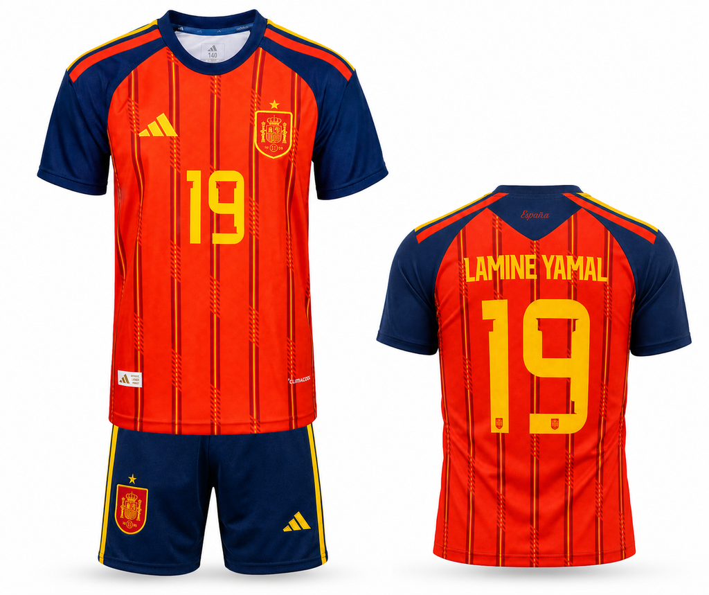 Spania Echipament De Fotbal Pentru Copii, Yamal. WC 2026
