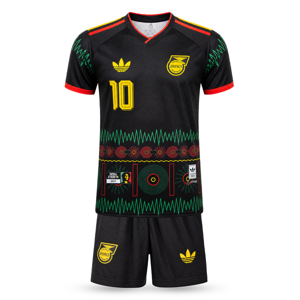 Jamaica Echipament De Fotbal Pentru Copii, Bob Marley. Bob Marley Edition, Negru