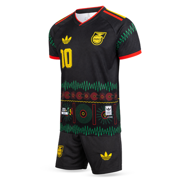 Jamaica Echipament De Fotbal Pentru Copii, Bob Marley. Bob Marley Edition, Negru