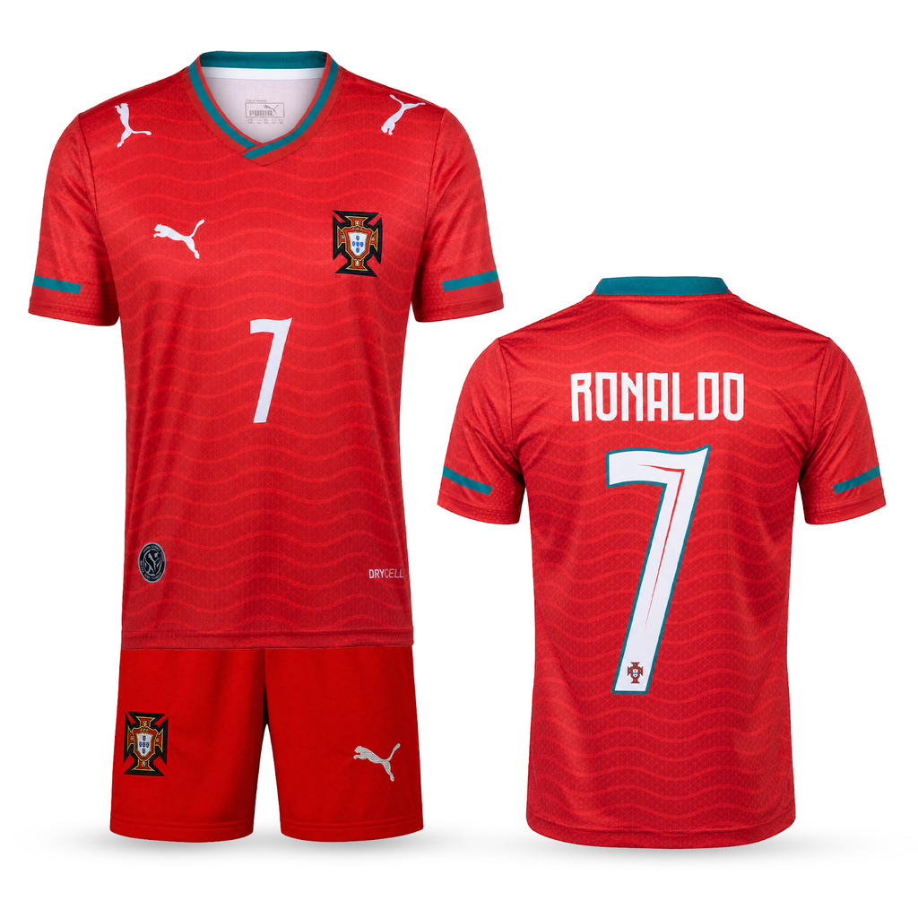 Portugalia Echipament De Fotbal Pentru Copii, Ronaldo. WC 2026