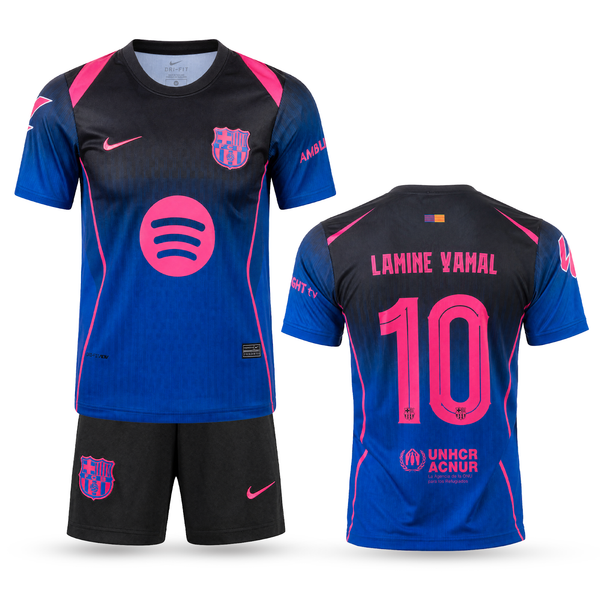 Barcelona Echipament De Fotbal Pentru Copii, Yamal. 26/27 Special Blue Edition, Albastru