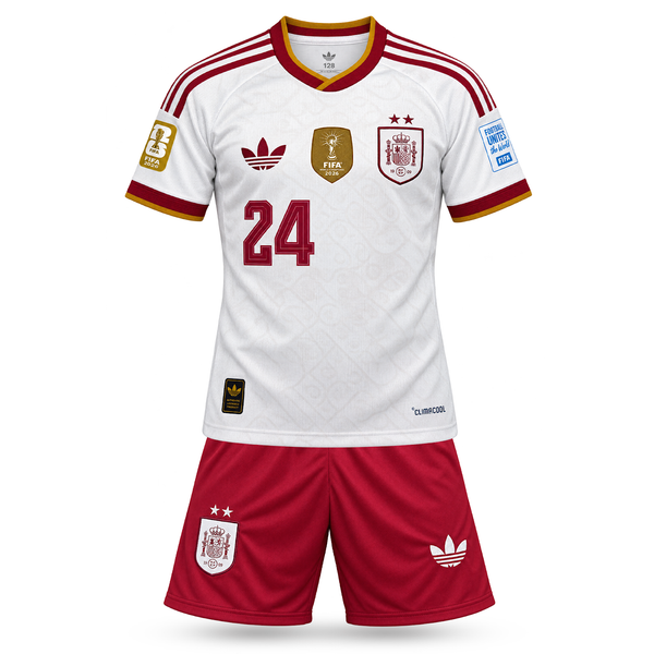 Spania Echipament De Fotbal De Copii Deplasare, Cucurella. World Cup 2026